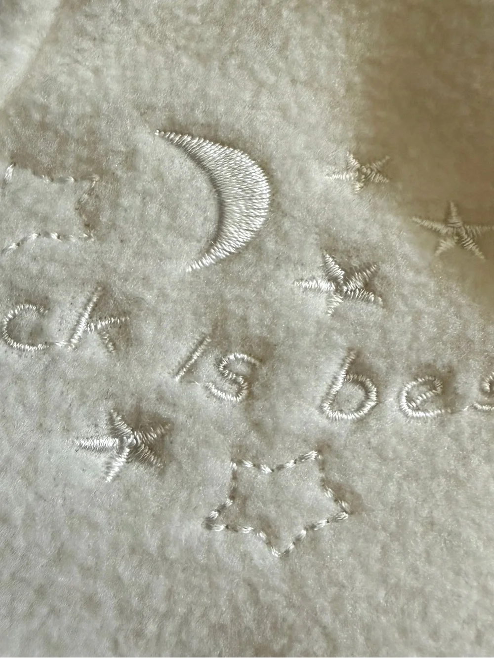 Halo Cream Fleece Sleep Sack with Blue Emblem